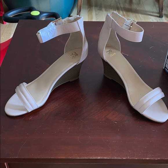 New York & Company Shoes Nwot Nyco Cream Colored Wedges Poshmark